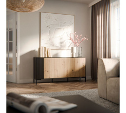 MERCI 150 komód, fekete/artisan