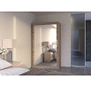 Tolóajtós szekrény tükörrel TIBAGO 120 Truffle+Truffle
