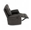Polohovací křeslo, elektrické zabudované ovládání, hnědá, látka vintage, TV-4094 COF3