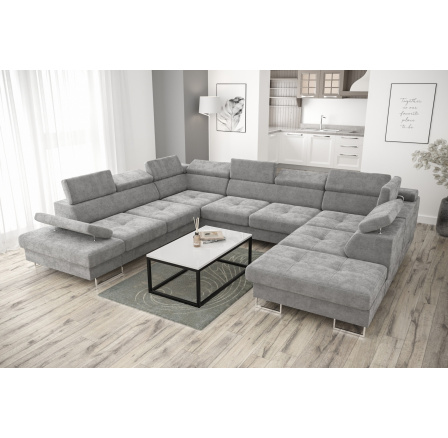 NAROŻNIK GALAXY MAX I Z FUNKCJĄ SPANIA 280x350x225 - Odcienie szarości , lewa NAROŻNIK GALAXY MAX I Z FUNKCJĄ SPANIA 280x350x225 - Odcienie szarości , lewa