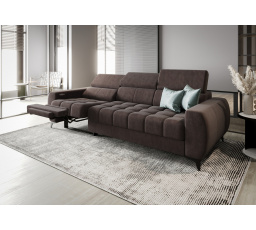 SOFA PORTO III RELAX 263 CM - Odcienie brązowego , Strona lewa