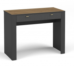 MOSSA MO10 fésülködőasztal, Whisky Tölgy/Fekete matt