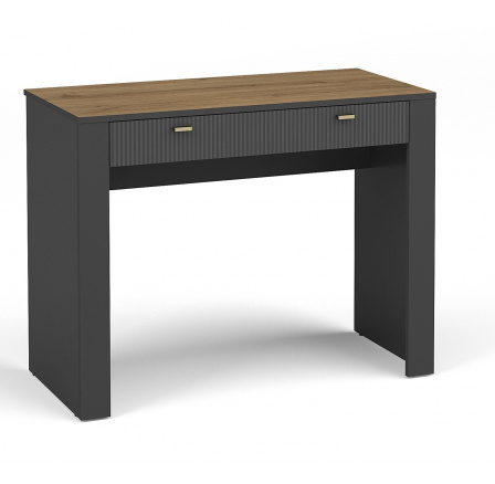 MOSSA MO10 fésülködőasztal, Whisky Tölgy/Fekete matt