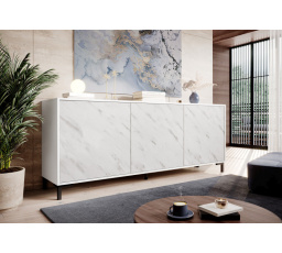 MARMO KOM200/4D komód, fehér