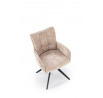 Forgó étkezőszék K540, Bézs/Fekete