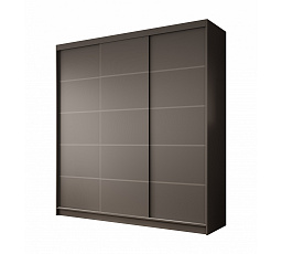 Greta tolóajtós szekrény 200 Fekete+Fekete