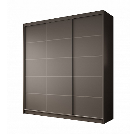 Greta tolóajtós szekrény 200 Fekete+Fekete