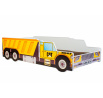 Ágy matraccal CONSTRUCTION CAR 140x70