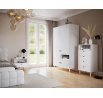 Dullum 120 Wardrobe White Biały 120x205 Not applicable