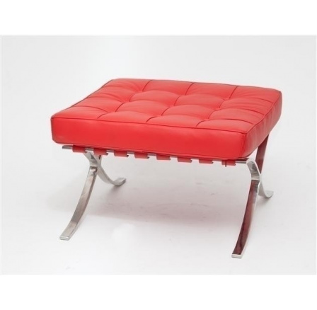 BA1 lábtartó piros természetes bőr