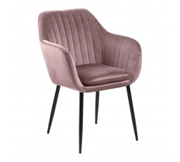 Emilia Velvet szék dusty rose/fekete