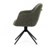 Jídelní židle, zelená, látka, HC-536 GRN2