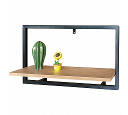 Polička, kov, hnědá, P-074 OAK