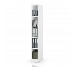 Keskeny fém polc, irattároló fehér: TIM 250 x 1850 x 400 mm