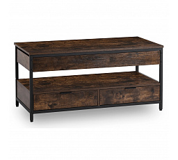 Ławostół Rozkładany LUCA 100 cm Dąb Rustykalny/Czarny