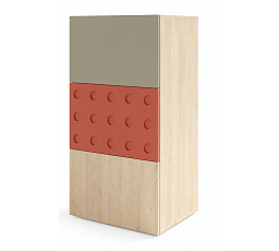 SALSA SL10 komód, Vajas tölgy/Eukaliptusz/Salsa