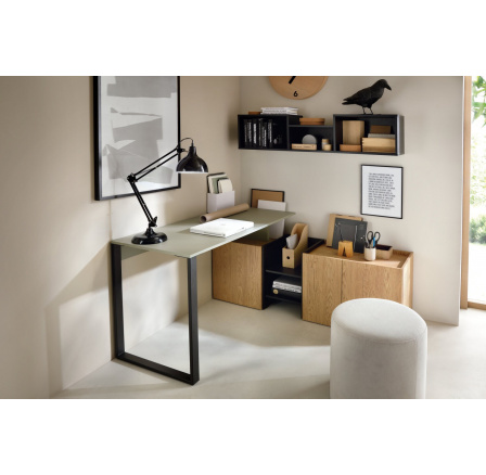 SERGIO 3 gyerekszoba, Eukaliptusz/Baltic Dune Tölgy/Fekete Onyx