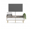 TV komoda RUBY, Hickory/Bílá
