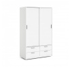 Šatní skříň LINCOLN 321, Bílá