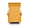 SEMIR dönthető fotel USB-vel, Mustársárga