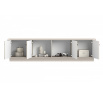 VESPER RTV 187 4D - cashmere mdf / cashmere / czarne uchwyty / cokół