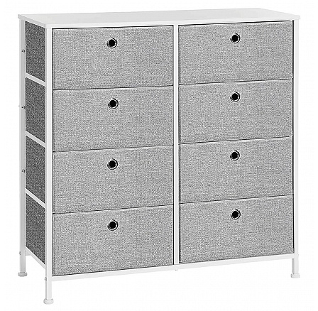 Komoda 80x30x82cm, kov, šedá, AUK-E1024 GREY Komoda 80x30x82cm, kov, šedá, AUK-E1024 GREY