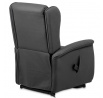 Polohovací křeslo, elektrické kabelové ovládání, šedá, látka, TV-1192 GREY2
