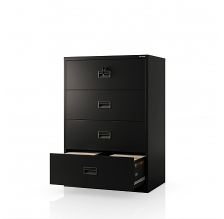 Fekete fém iratszekrény: SARA XL V4, 900 x 1320 x 600 mm Fekete fém iratszekrény: SARA XL V4, 900 x 1320 x 600 mm