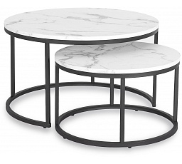 Zestaw Stolików DAFNE MAX Biały Marmur