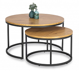 Zestaw Stolików DELIA MAX Dąb Złoty