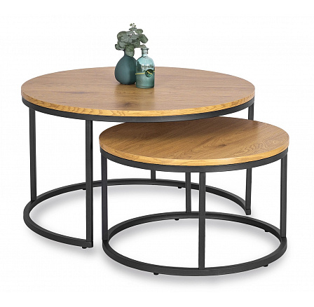 Zestaw Stolików DELIA MAX Dąb Złoty