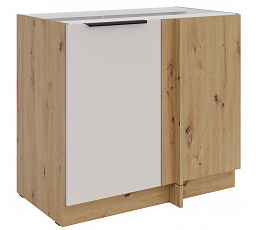 Dolní rohová skříňka SOLEA - 105 ND 1F BB, Dub Artisan/Kašmír