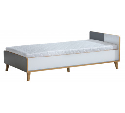 Ágy tárolóval WERSO - W10, Fehér Briliáns+Antracit+Rivera