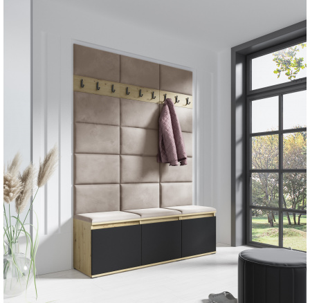 EMI 6 előszobafal, Trinity 03/Artisan + Fekete