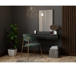 PAFOS fésülködőasztal, matt fekete