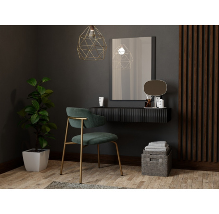 PAFOS fésülködőasztal, matt fekete