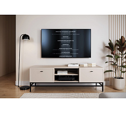 LORINI RTV 150 2SZ - cashmere / T-bar czarny / stelaż czarny