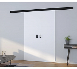 TOPPO 140 White+Black kétszárnyú tolóajtó falra szerelhető