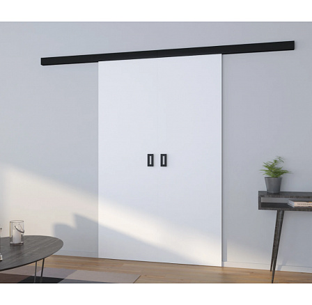 TOPPO 140 White+Black kétszárnyú tolóajtó falra szerelhető