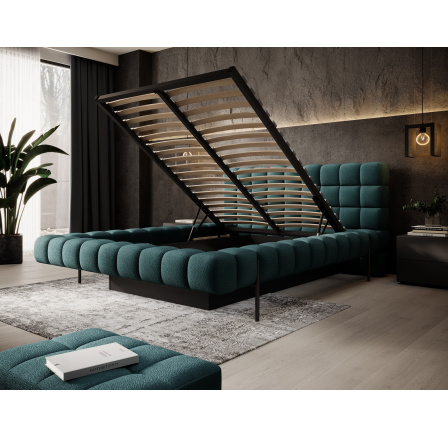 Bed Magentta + metal frame/ gas lift / bedding box 160x200 Amore 38 1