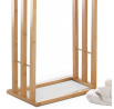 Stojan na ručníky, masiv, hnědá, DR-039