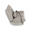 Polohovací křeslo, elektrické zabudované ovládání, béžová, látka, TV-7081 LAN2