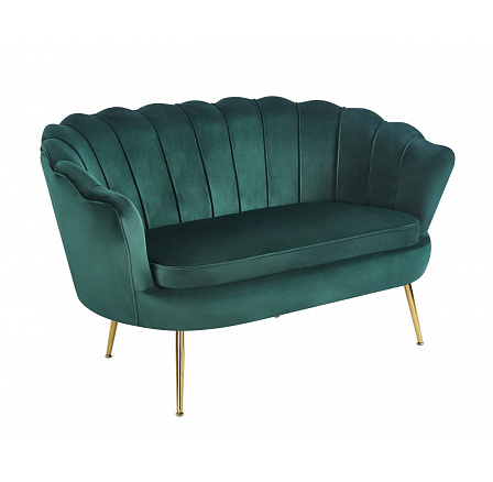 Sofa SF1-FXJG bársonyzöld, arany lábakkal Sofa SF1-FXJG bársonyzöld, arany lábakkal
