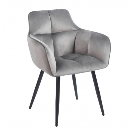 ELŐVÉTEL -15% 30-ig.09 ! Szék velvet szürke K40-FXJG