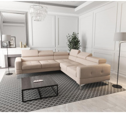 NAROŻNIK TAPICEROWANY TOSCANIA MAX 250×250 - prawa , Odcienie beżu