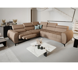 NAROŻNIK PORTO II RELAX SKÓRA NATURALNA 255x258 CM - lewa , Skóry naturalne - Wybierz swój kolor