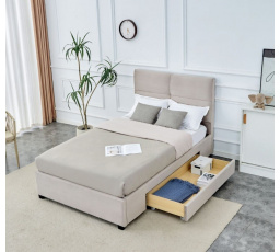 Kárpitozott ágy fiókkal START 2 120x200 JG Bézs