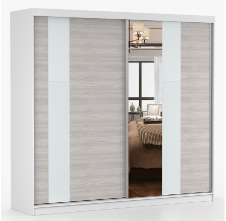 MULTI 32 gardróbszekrény - 233 cm, Fehér/Kathult