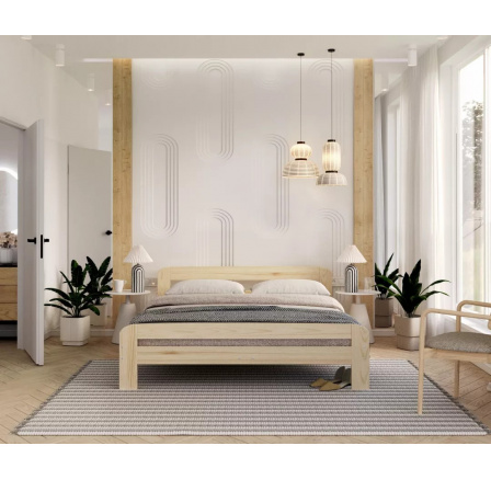 Łóżko do sypialni OREGON sosna - 180x200