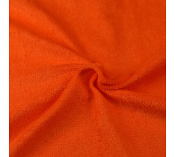 Froté prostěradlo oranžové 220x200